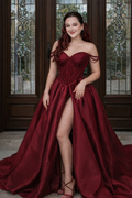 Burgundy Ball Gown