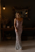 Pink Ombre Sequence Slim Fit