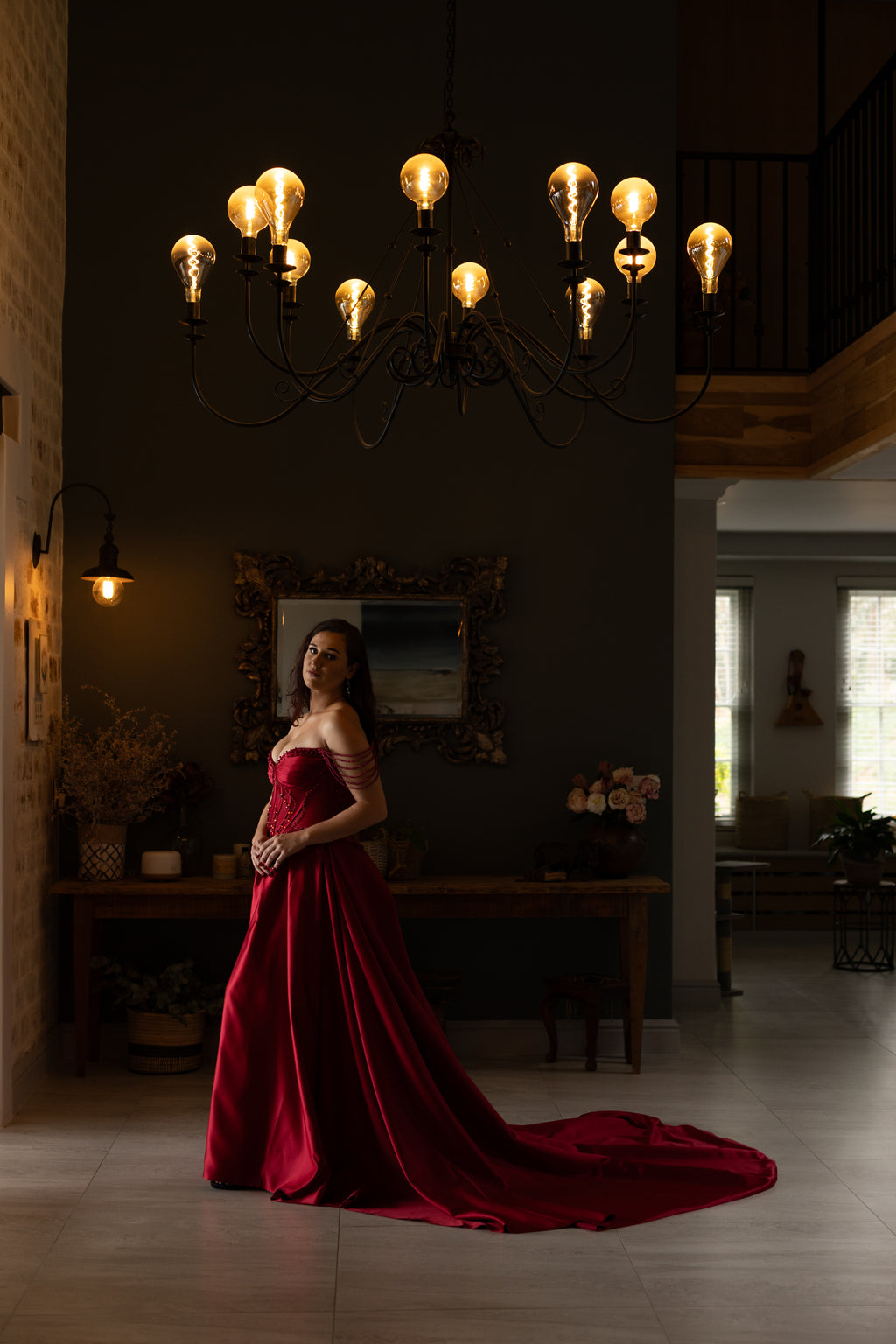 Burgundy Ball Gown