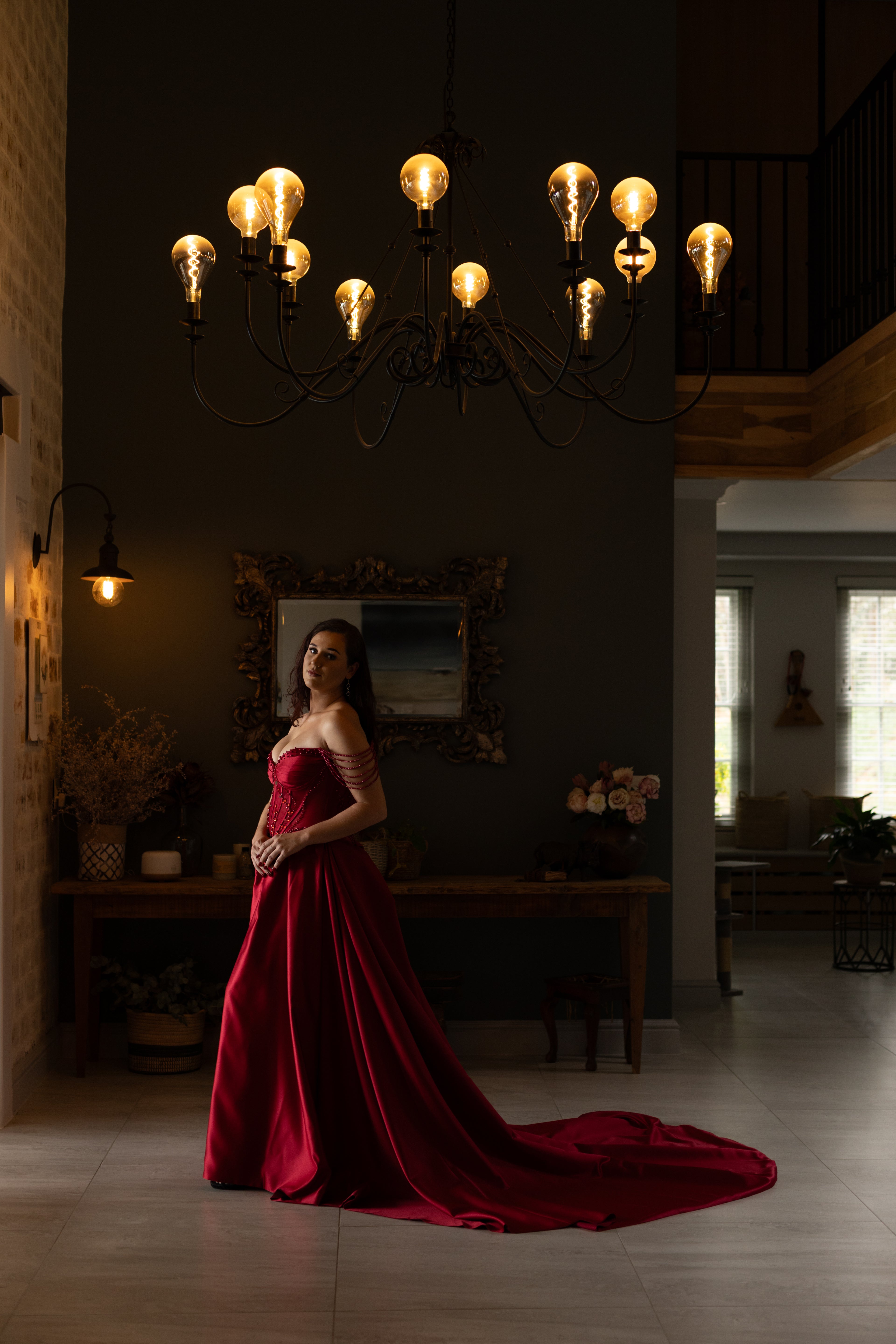 Burgundy Ball Gown